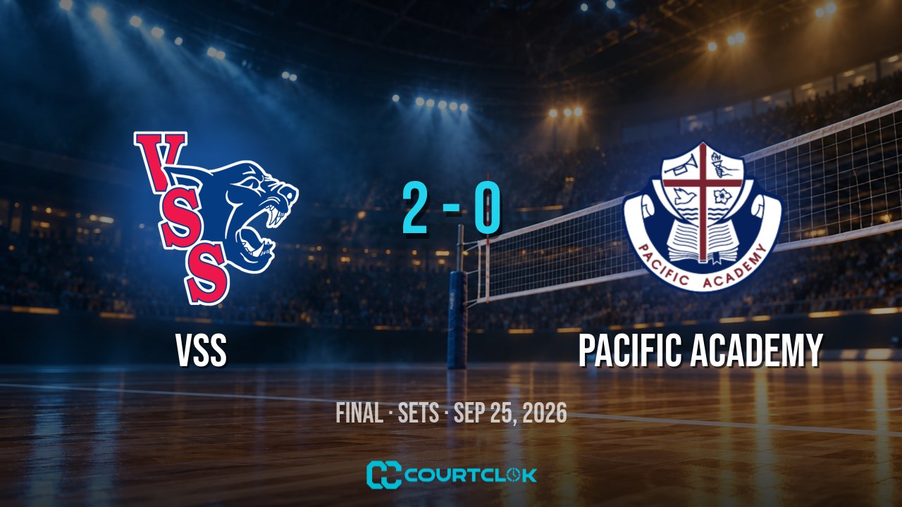 VSS 2, Pacific Academy 0 — final