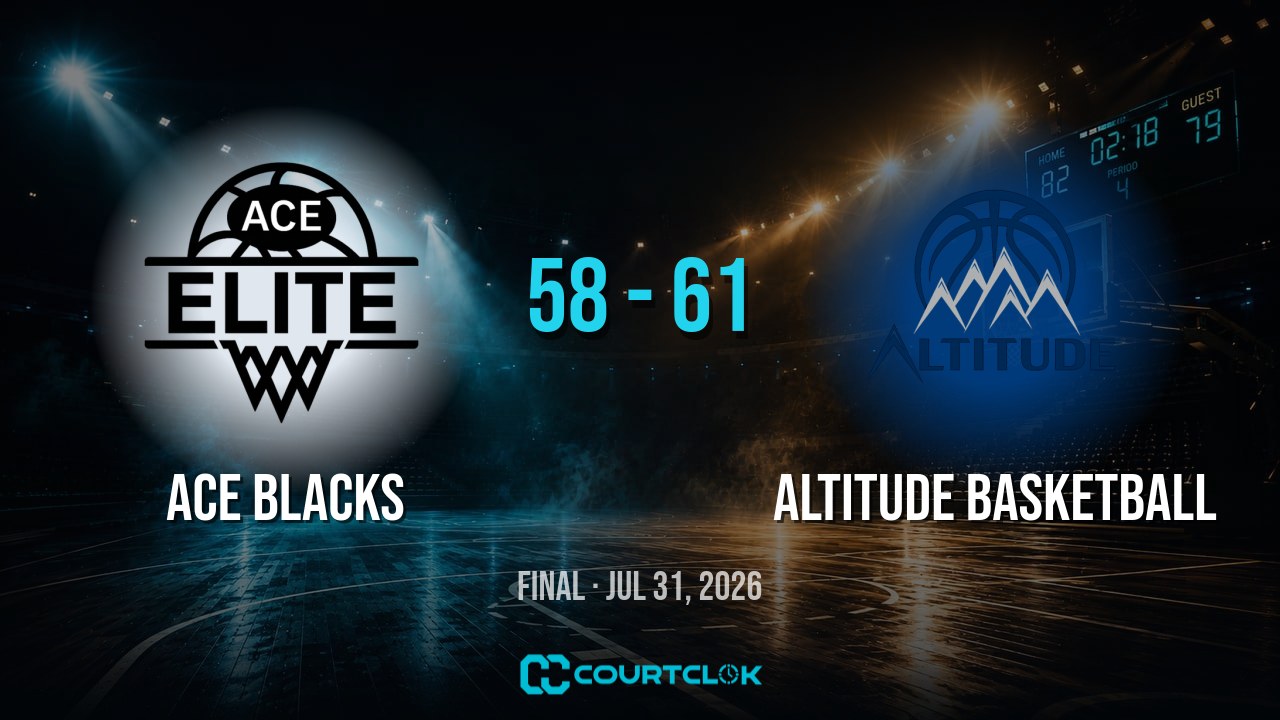 ACE Blacks 58, Altitude Basketball 61 — final